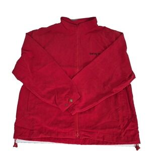 Monterey‎ club Jacket Mens XL Red Golf My Way Long Sleeve Full Zip NEW
